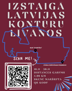 Izstaigā Latvijas kontūru Līvānos